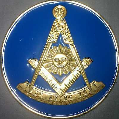 Freemason Past Master 2" inch Mini Car Emblem