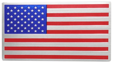 USA Metal Flag Car & Truck Decal