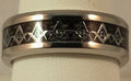 Freemason Circle of Light Ring with Silver Square and Compass