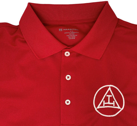 Royal Arch Moisture Wicking Red Polo Shirt
