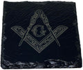 Square & Compass Slate Coaster Set V