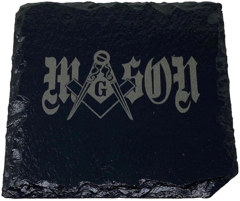 Freemason Slate Coaster Set