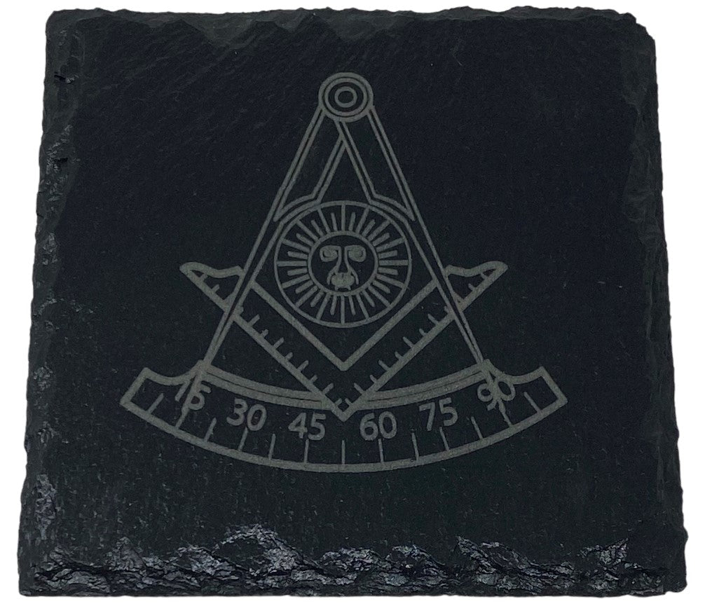Past Master Slate Coaster Set, alternate view