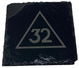 Scottish Rite 32nd Degree Slate Coaster Set