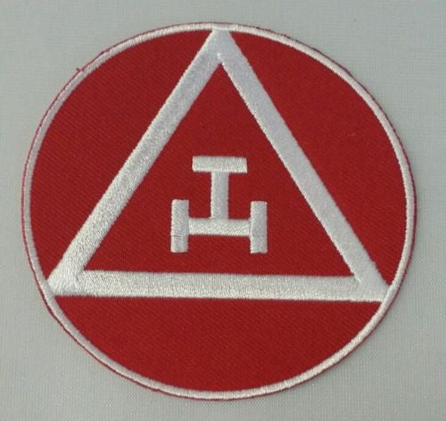 Masonic Royal Arch Iron on Patch in Red and White