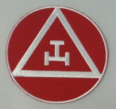 Freemason Masonic Royal Arch Iron on Patch in Red and White