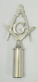 Freemason Masonic Pole Topper in Silver Tone