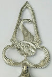 Freemason Masonic Steward Pole Topper in Silver Tone