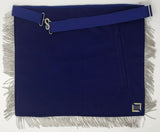 Past Master Bullion Blue and Silver Apron