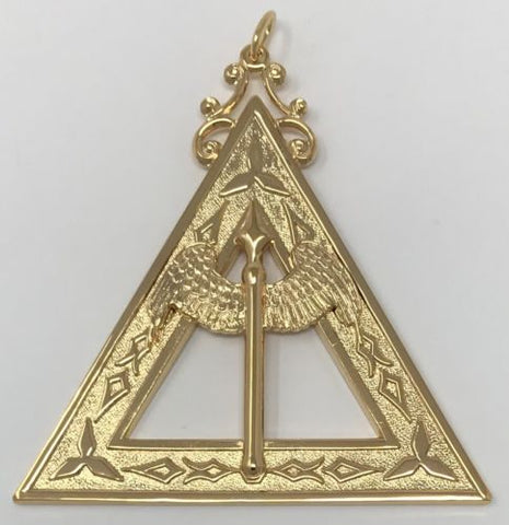 Scottish Rite 14th Degree Almoner Jewel in Gold Tone