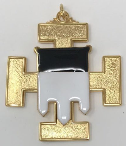 Scottish Rite 32nd Degree Standard Bearer Jewel in Gold Tone