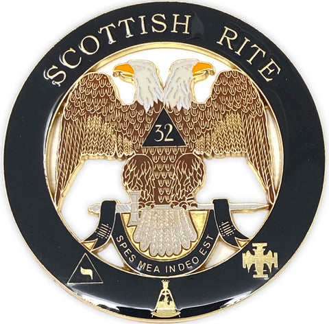 Scottish Rite Ancient and Accepted 32nd Degree Car Emblem