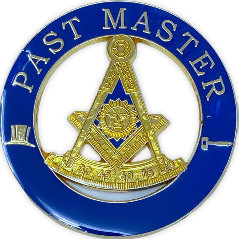 Past Master Cut-Out Car Emblem with Square