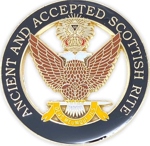 Scottish Rite 33rd Degree Car Emblem