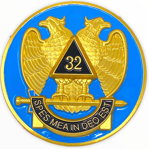 Scottish Rite 32nd Degree Consistory Car Emblem