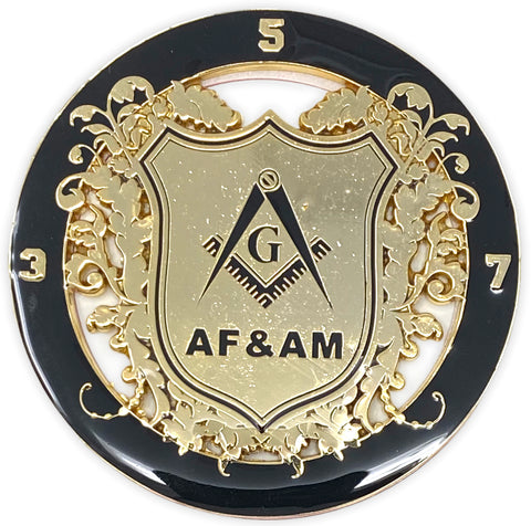 Freemason AF & AM Cut-Out Car Emblem