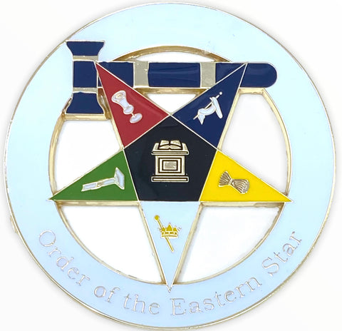Order of Eastern Star Matron Cut Out Car Emblem