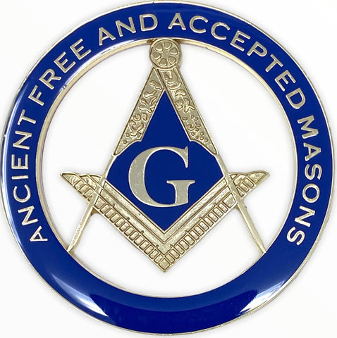 Ancient Free and Accepted Masons Cut-Out Car Emblem
