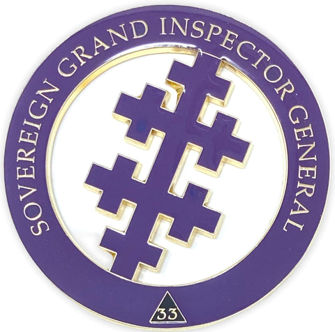 Sovereign Grand Inspector General Cut-Out Car Emblem