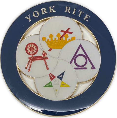 York Rite Ladies Car Emblem