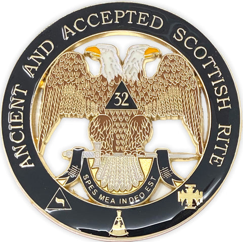 Scottish Rite Ancient and Accepted 32nd Degree Car Emblem