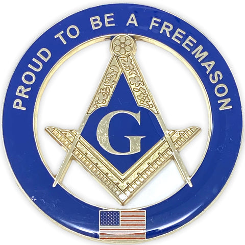 Proud To Be A Freemason Cut-Out Car Emblem