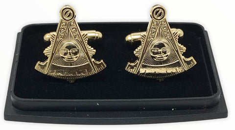 Past Master Cufflinks In Gold Tone