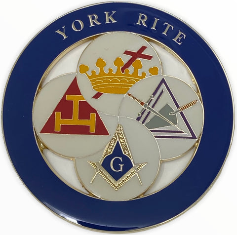 York Rite Car Emblem