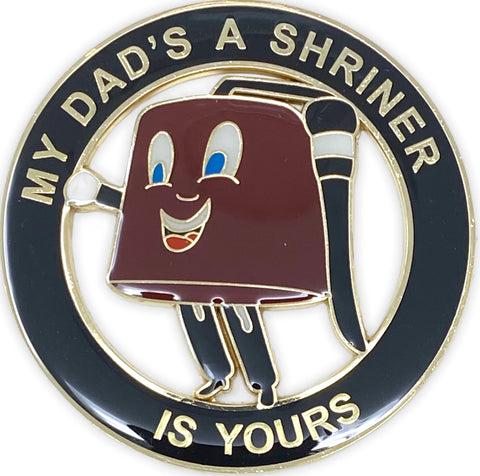 My Dad's A Shriner Cut Out Car Emblem