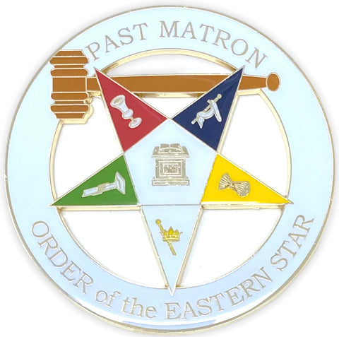 Order of Eastern Star OES Past Matron Cut Out Car Emblem