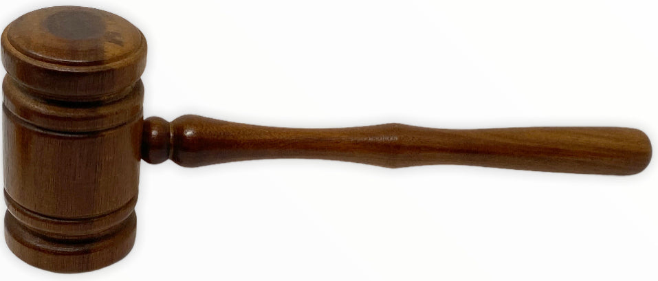 Masonic Principal Officer Gavel & Round Sound Block, gavel