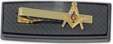Freemason Square and Compass Tie Bar