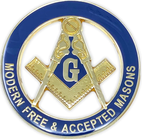 Freemason Modern Free & Accepted Masons Cut-Out Car Emblem