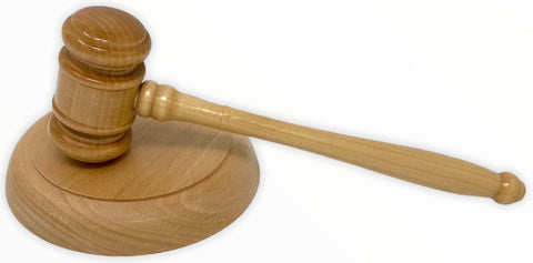 Principal Officer Wooden Gavel and Sound Block