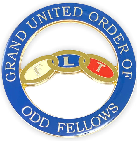 Grand United Order of Odd Fellows Cut-Out Car Emblem