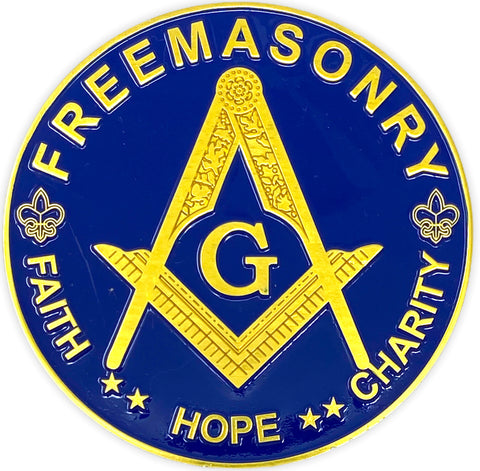 Freemason Faith, Hope, Charity Car Emblem