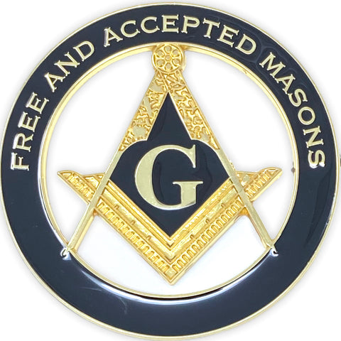 Freemason Free and Aceepted Masons Cut-Out Car Emblem