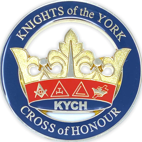 Freemason Knights of the York Cross of Honour Car Emblem