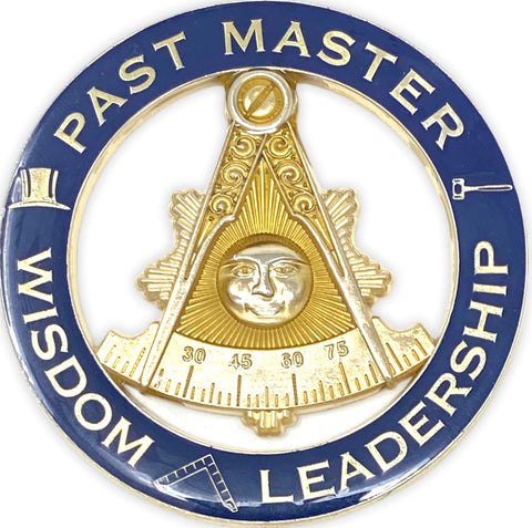Past Master Wisdom Leadership Cut-Out Car Emblem