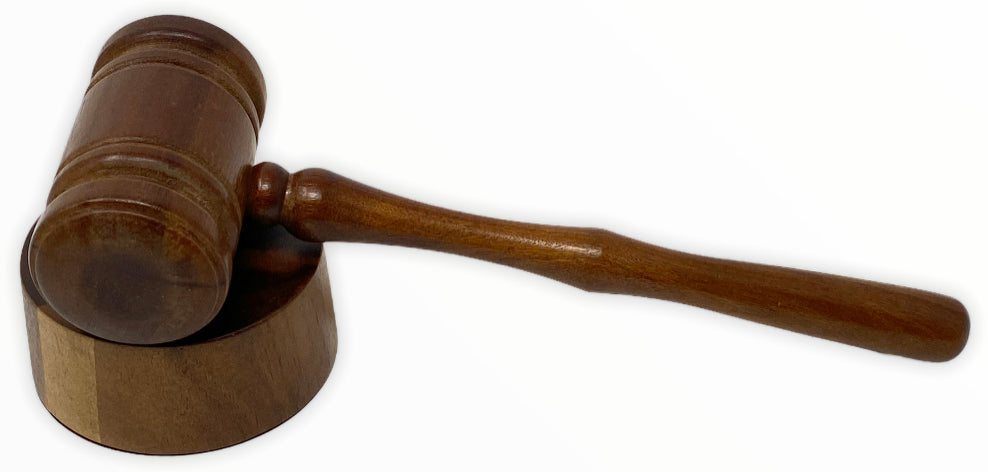 Masonic Principal Officer Gavel & Round Sound Block